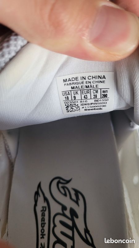 Reebok instapump fury blanche marbre (image 5)
