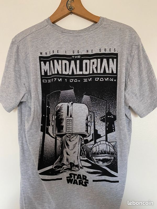 T-shirt Star Wars Homme - Gris, Imprimé Graphique, Taille L (occasion Parfait état)