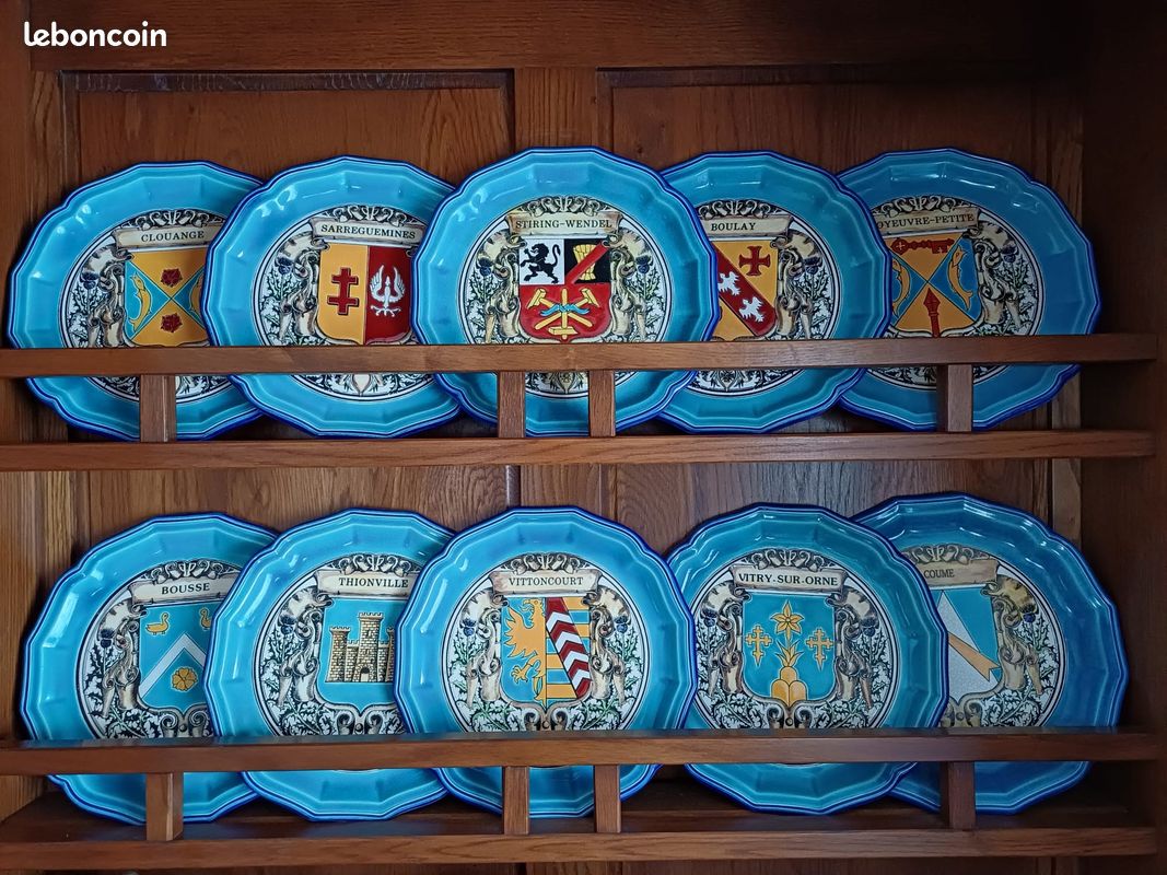 Assiette blasons Emaux de Longwy (image 1)