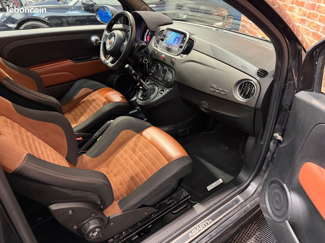 Fiat abarth 1.4 180 595 competizione 70th anniversaire suivi complet - sieges carbone - carplay - toit ouvrant (image 5)