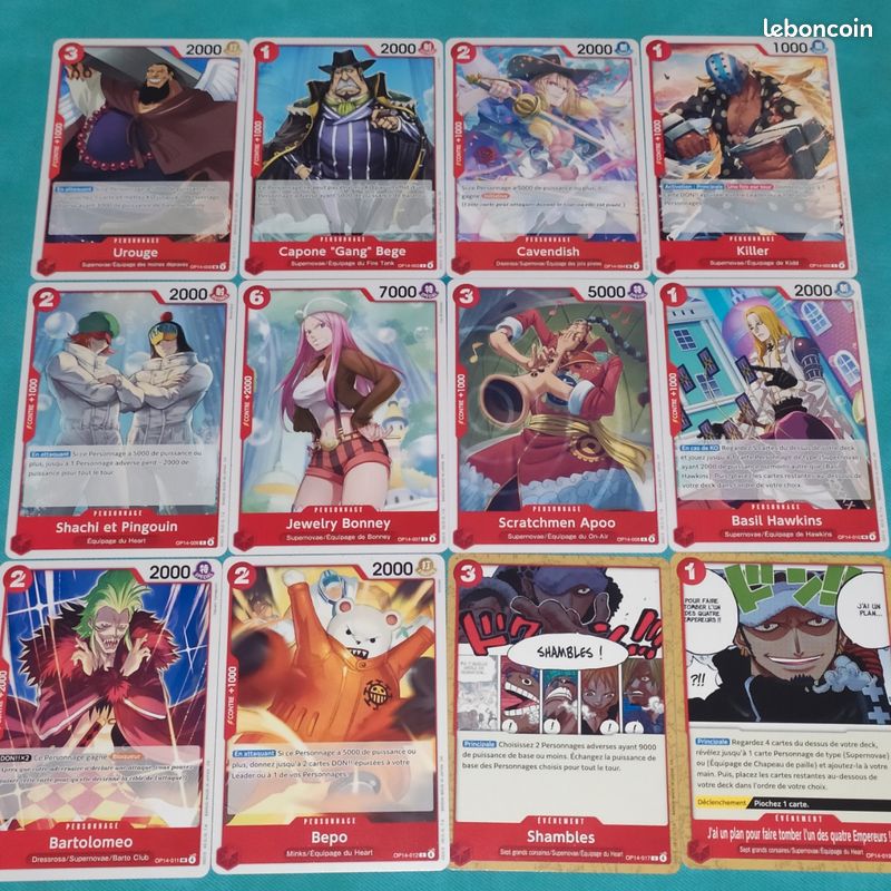 Fullset OP14 - EB04 (C/UC/Rare) One Piece Card Game FR - Collection