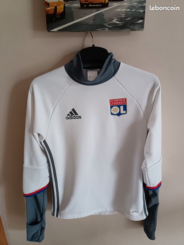 Maillot De Foot Enfant Olympique Lyonnais Extérieur 2012-2013 - Adidas - Très Bon état