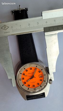 Montre Maurice Guerdat Super Compressor Automatique - Cadran Orange, Bracelet Silicone