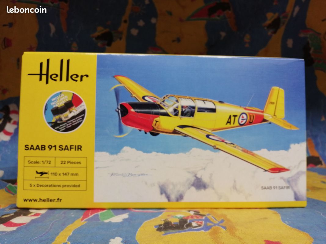 Maquette saab 91 safir heller 1/72 - Modélisme