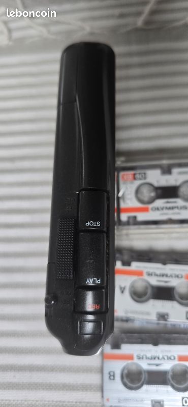 Lecteur enregistreur Microcassette, Dictaphone Olympus Pearlcorder S921 avec 3 micro cassettes (image 2)