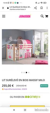Lit Pour Enfant En Bois Massif D Occasion Annonces Meuble Leboncoin