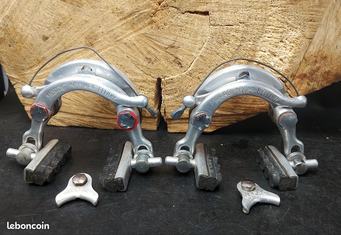 Etriers de frein MAFAC en aluminium vélo vintage France 1960s brake