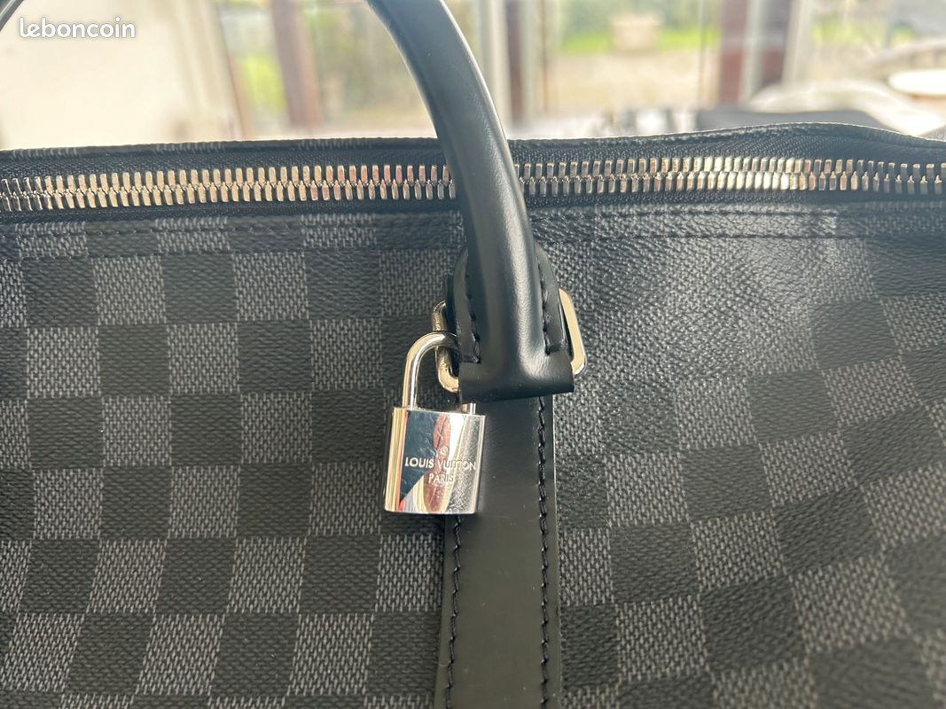 Sac Louis Vuitton Keepall bandouliere 55 toile damier (image 3)