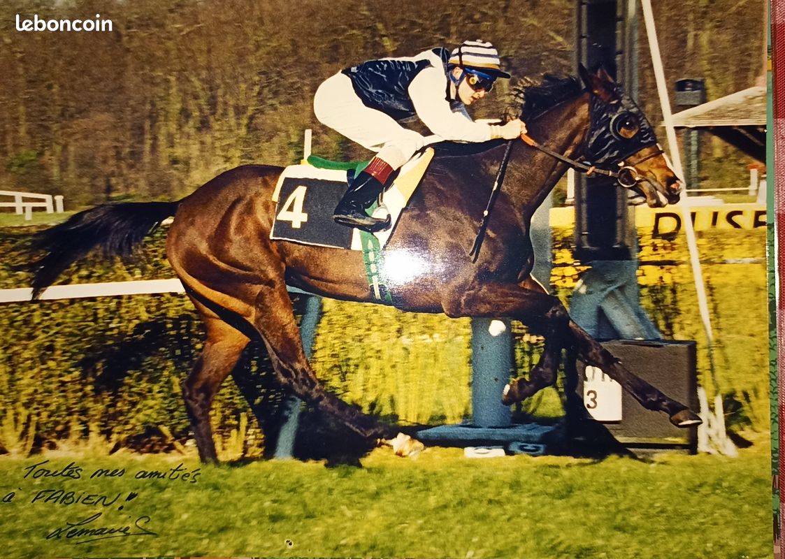 Lot 2 DEDICACES du Driver Yves DREUX et du Jockey CP LEMAIRE (image 4)
