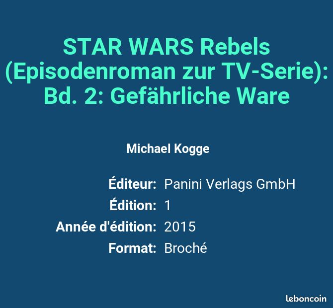 STAR WARS Rebels (Episodenroman zur TV-Serie): Bd. 2: Gefährliche Ware - Michael Kogge (image 2)
