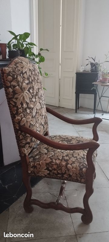 Fauteuils bois tissus (image 3)