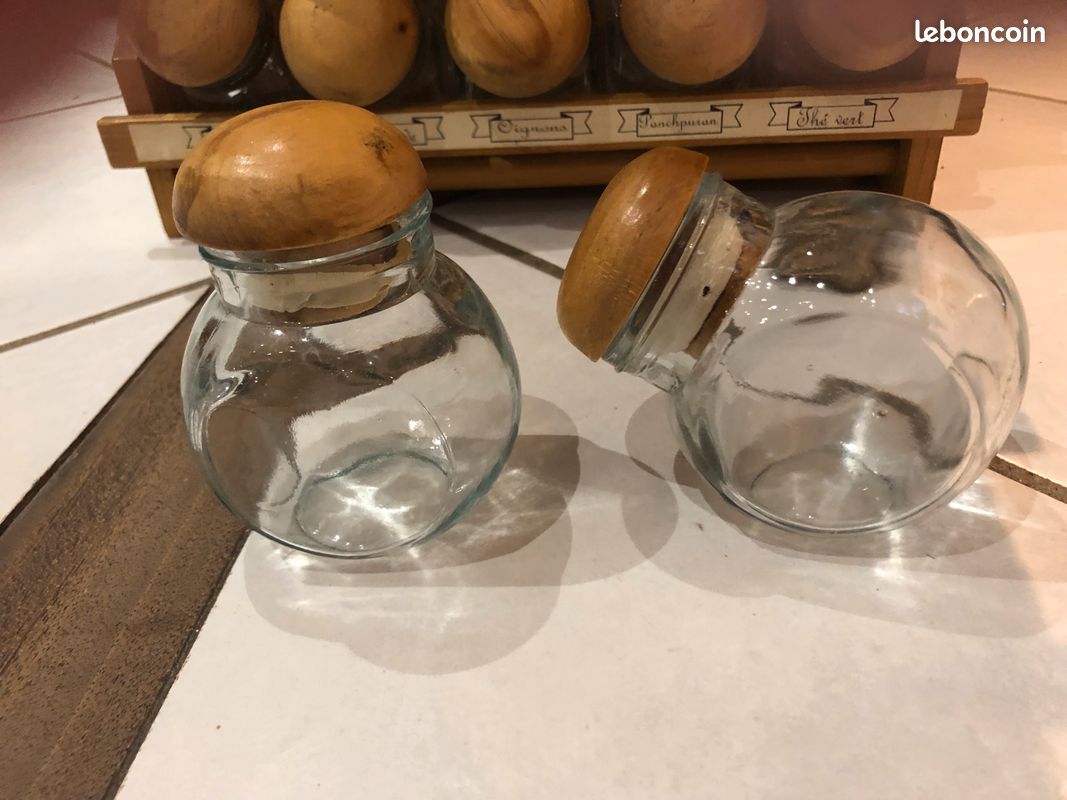 Etagère bois Flacons épices (image 4)