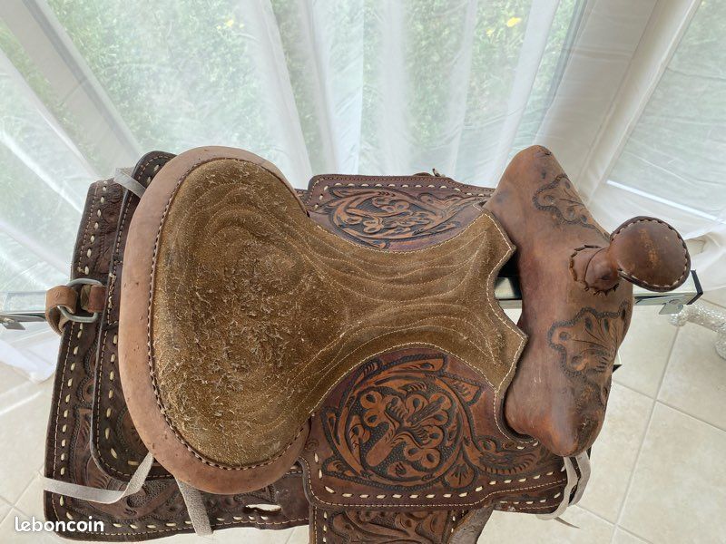 Selle miniature artisanale Horse Western Pony avec cuir
