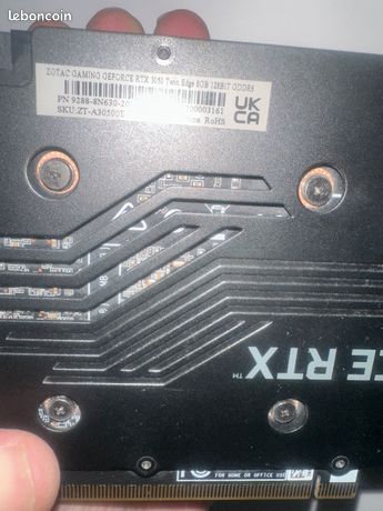 Rtx 3050 ZOTAC GAMING GEFORCE RTX 3050 Twin Edge 8GB 128BIT GDDR6 1
