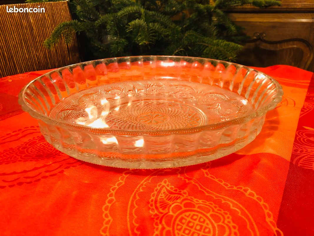 Plat à gâteaux en verre 30 diamètre (image 1)
