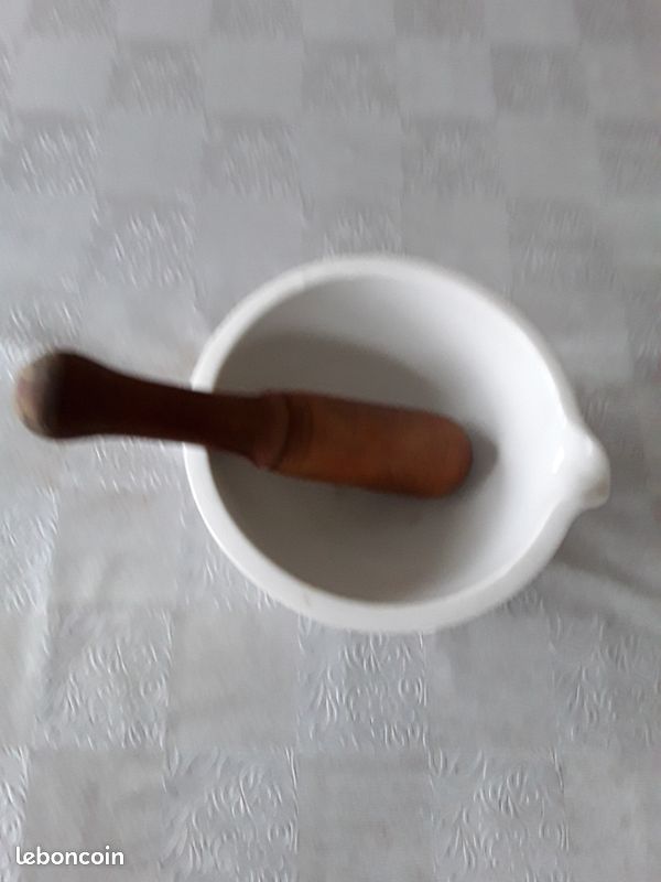 Mortier marbre blanc (image 1)