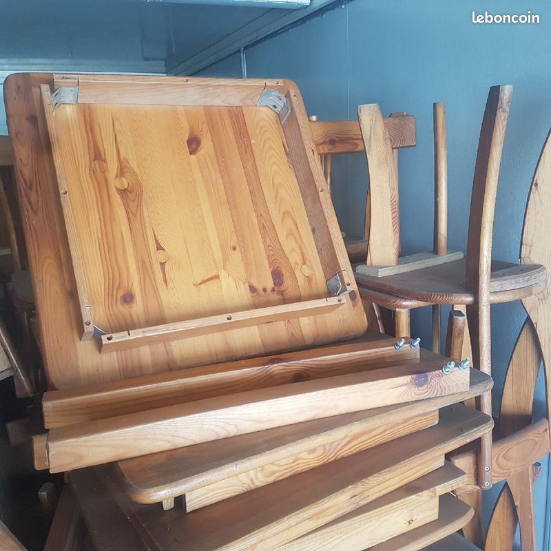 Tables et chaises bois (image 2)