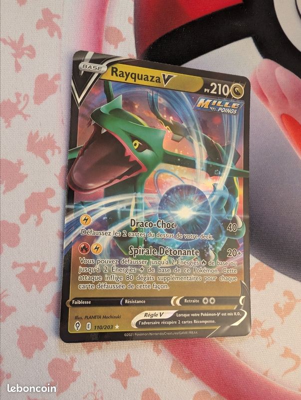 Pokemon CARTE POKÉMON RAYQUAZA V 110/203 EB7 Cartes Pokémon Françaises