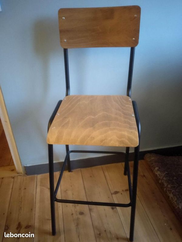 Chaise haute bois / métal (image 1)
