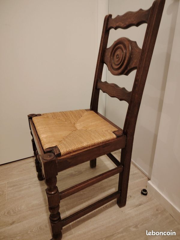 4 chaises en paille (image 2)