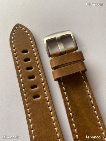 Bracelet de Montre Vintage en Beige Kaki Safari en taille 22 mm - NEUF (image 3)