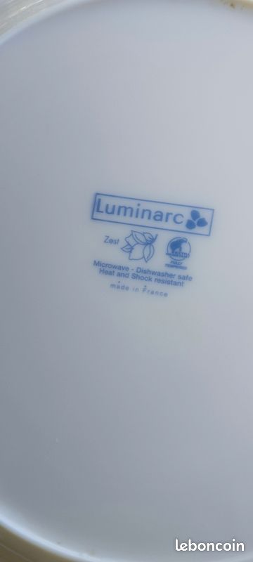 Service de table vintage 7 pièces - Luminarc « Zest » Citrons (image 3)