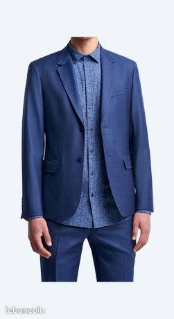 Pantalon Costume Homme Occasion - Taille 38 FR - Droit, Multicolore - Polyester/viscose - Très Bon état
