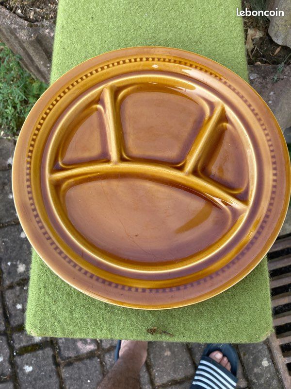 Lot 2 assiettes avec séparation kit apéro (image 2)