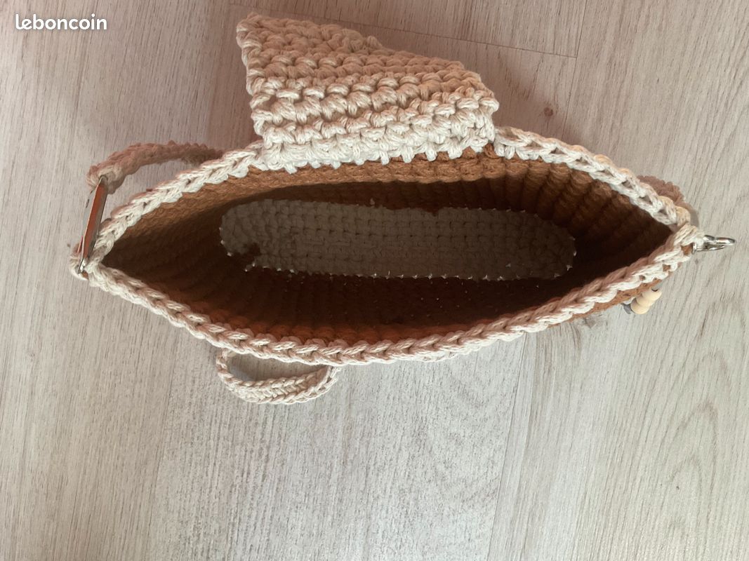 Sac bandoulière en corde de coton (image 3)