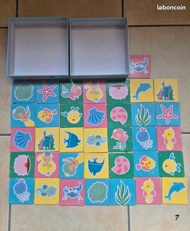 Lot de 8 jeux magnétiques / puzzle assemblage mémo créatif enfant fille garçon bébé jouet (image 11)