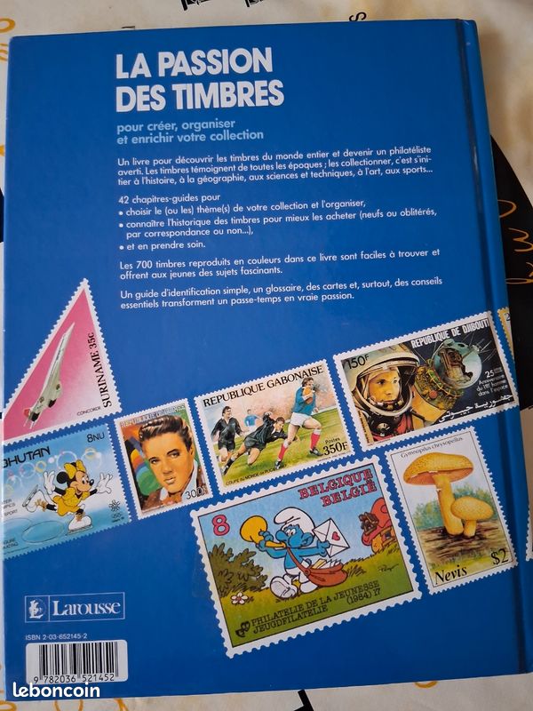 Livre la passion des timbres Larousse, philatélie (image 2)