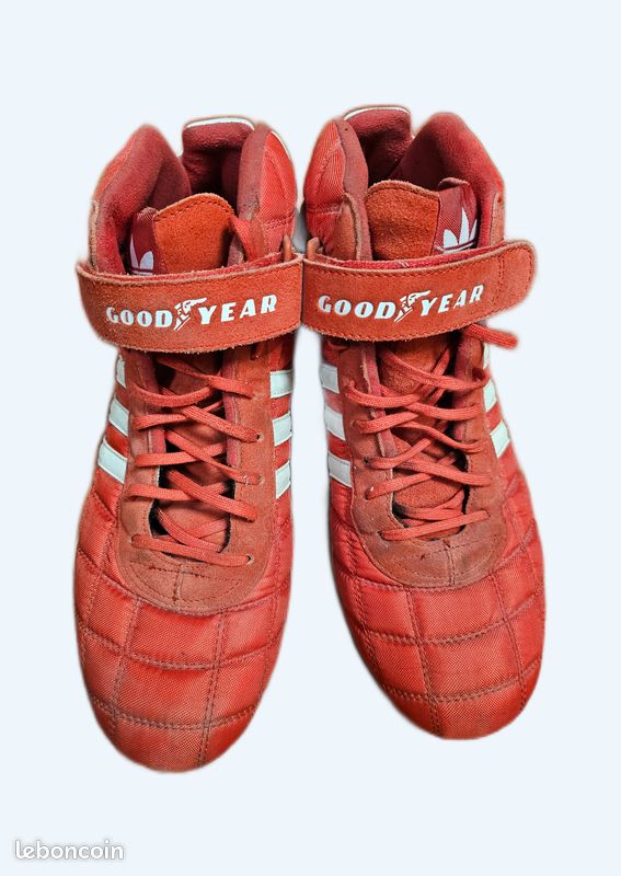 Adidas Monaco GP Chaussures Homme Rouge Années 2000 Formule