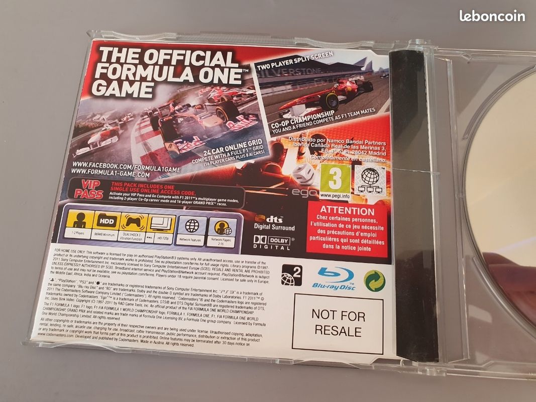 PS3 - FORMULA 1 2011 - COMPLET