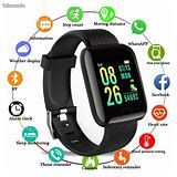 Montres smartwatch femme et homme noir,bleu et rose (image 1)