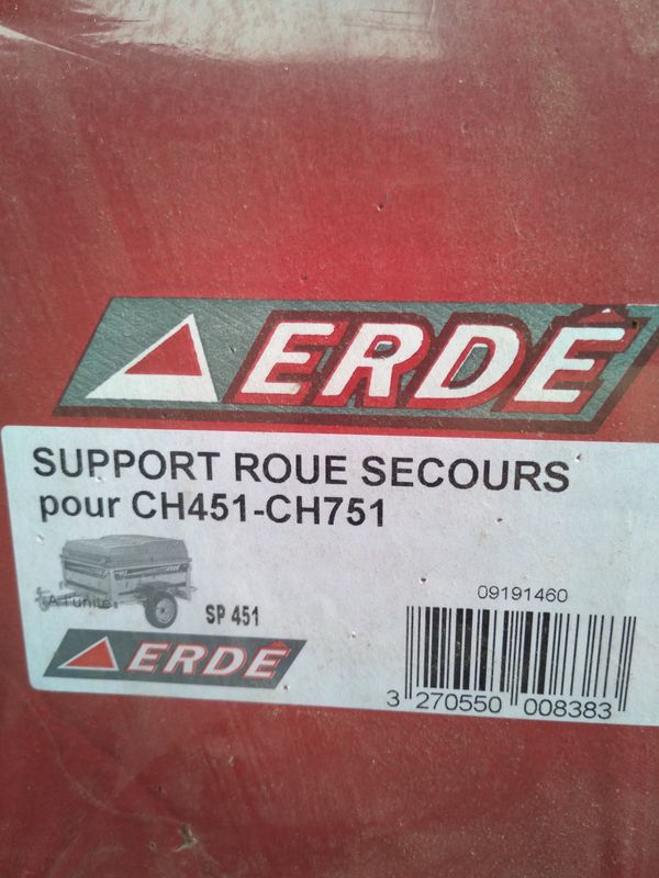 SUPPORT DE ROUE DE SECOURS - ERDÉ