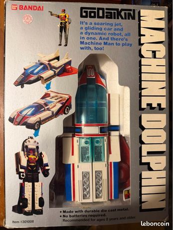 Bandai Popinica PC-43 – Machine Man Dolphin DX, Robot 1984, Occasion