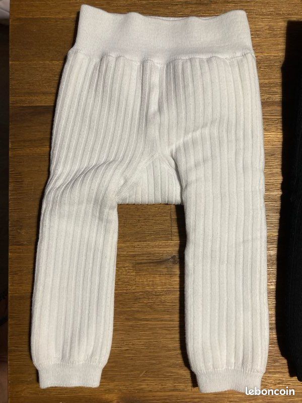 Lot de 2 leggings molletonnés bébé - 6 mois (image 2)