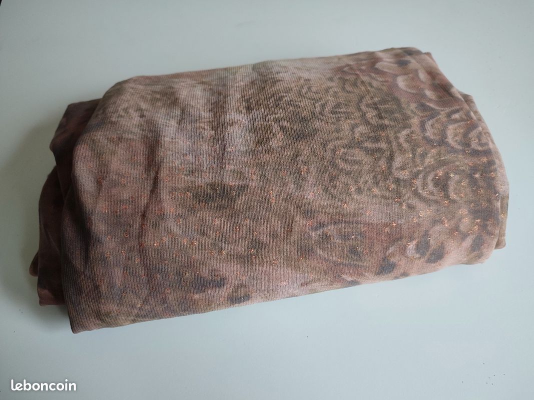 Coupon tissu maille tulle pailleté (image 5)