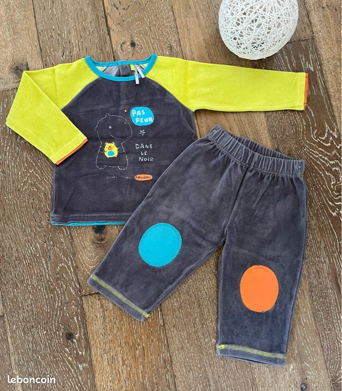 Pyjama chaud pièces garçon 18 mois Orchestra Vêtements bébé