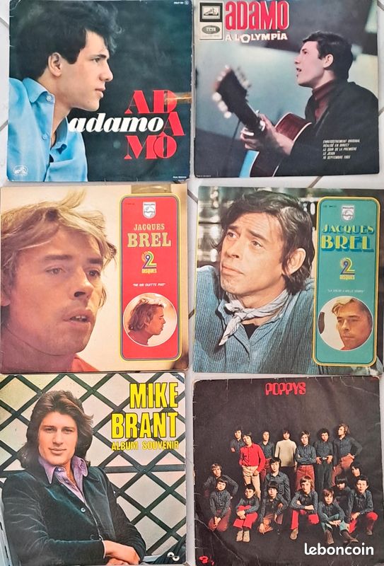Lot Vinyles 33T Années 60 (image 1)