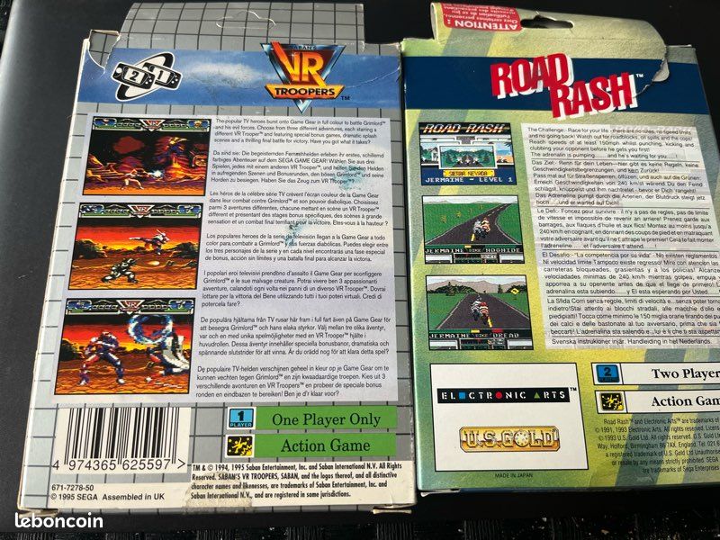 Road Rash - Jeu Sega Game Gear (Cartouche Seule)