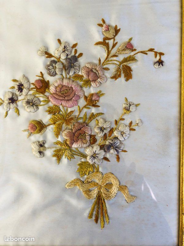 TABLEAUX ANCINE ’ D’UNE brodé de soie (image 5)