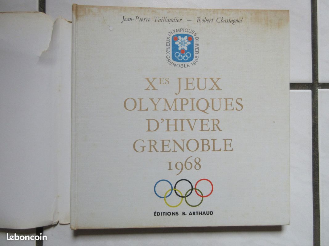 Livre Ancien Jeux Olympiques Grenoble 1968 – Jean Pierre Taillandier, éditions B Arthaud