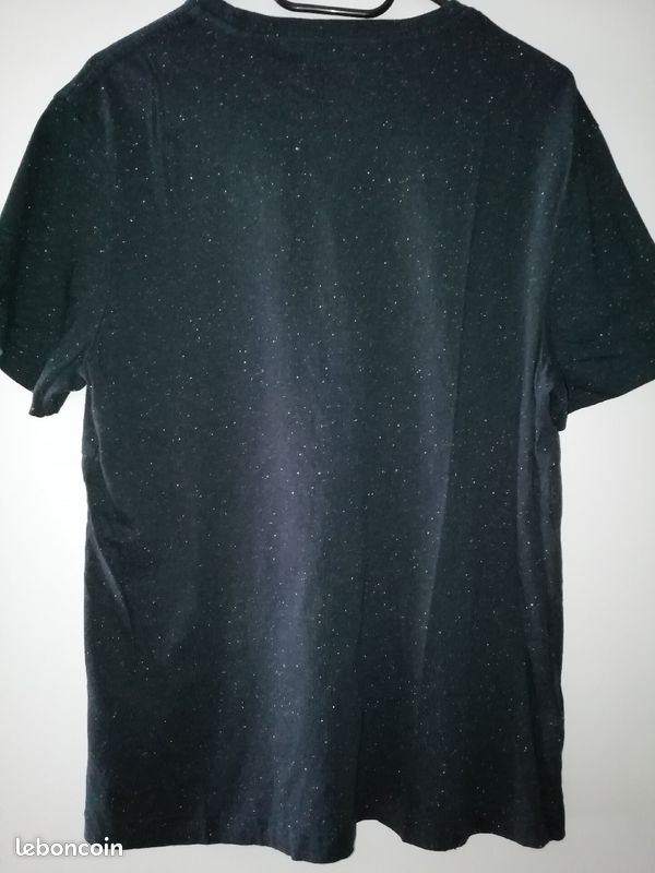 Tee shirt noir homme (image 2)