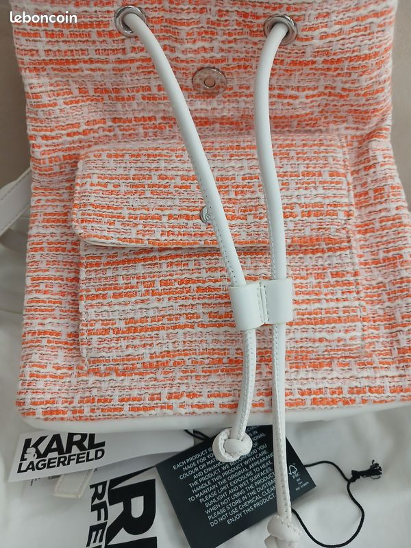 Sac Tweed/Cuir Karl Lagerfeld Neuf (image 5)