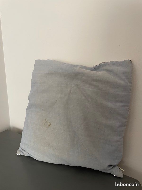 Coussin argenté à sequins (image 2)