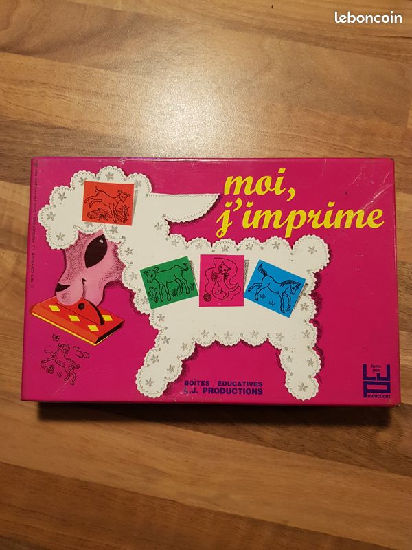Ancien jeu Fernand Nathan premiers timbres à imprimer Vintage (image 6)