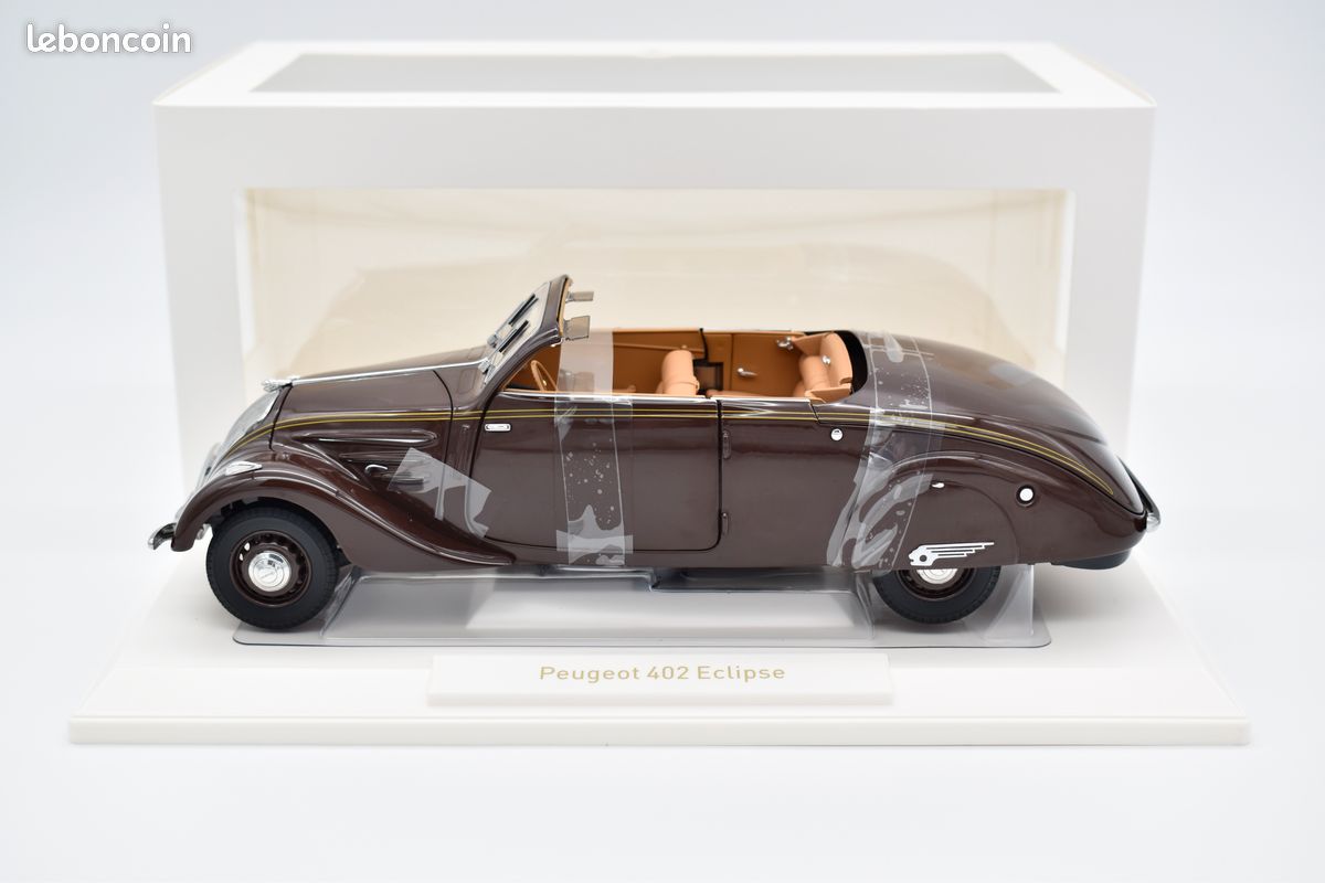 NOREV 184873 Peugeot 402 Eclipse 1937 Chocolat - Miniature 1/18, Prévente