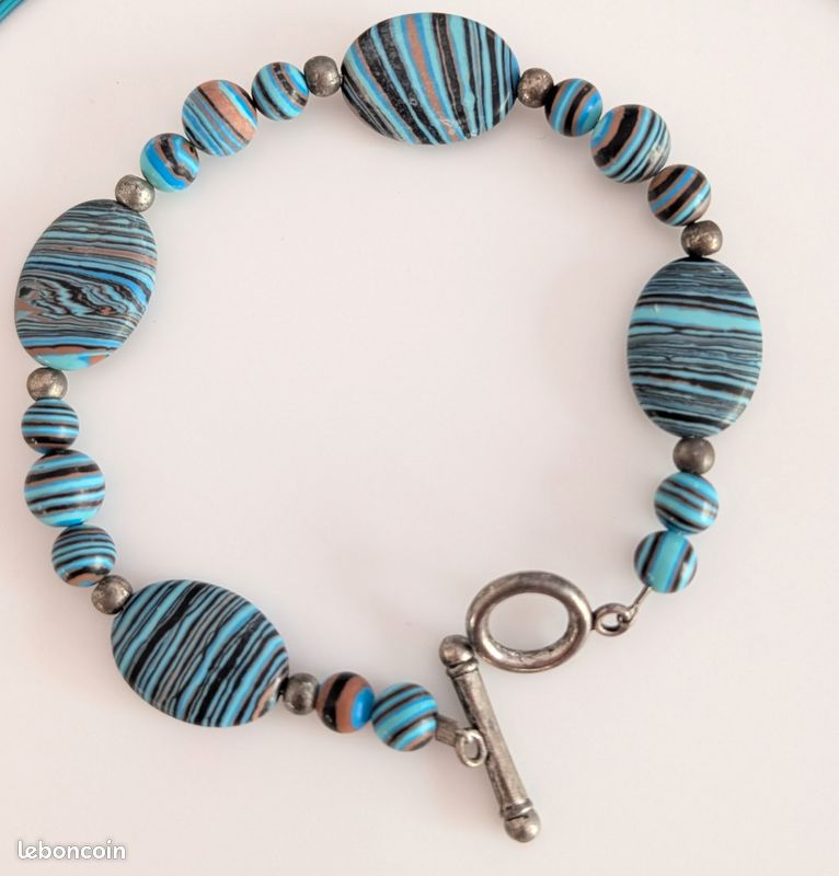 Bracelet turquoise et argent neuf (image 2)