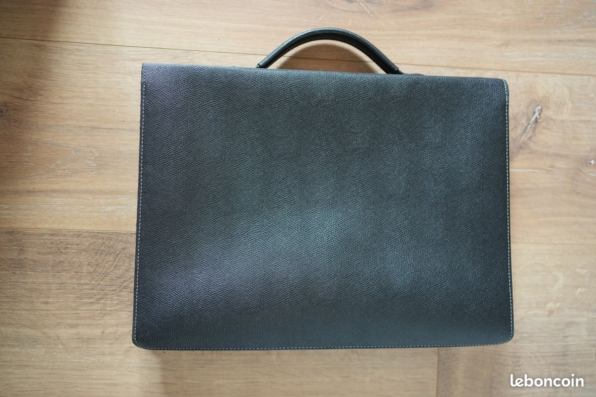 Cartable Professionnel En Cuir Véritable Martin - 3 Compartiments, Neuf Avec étiquettes